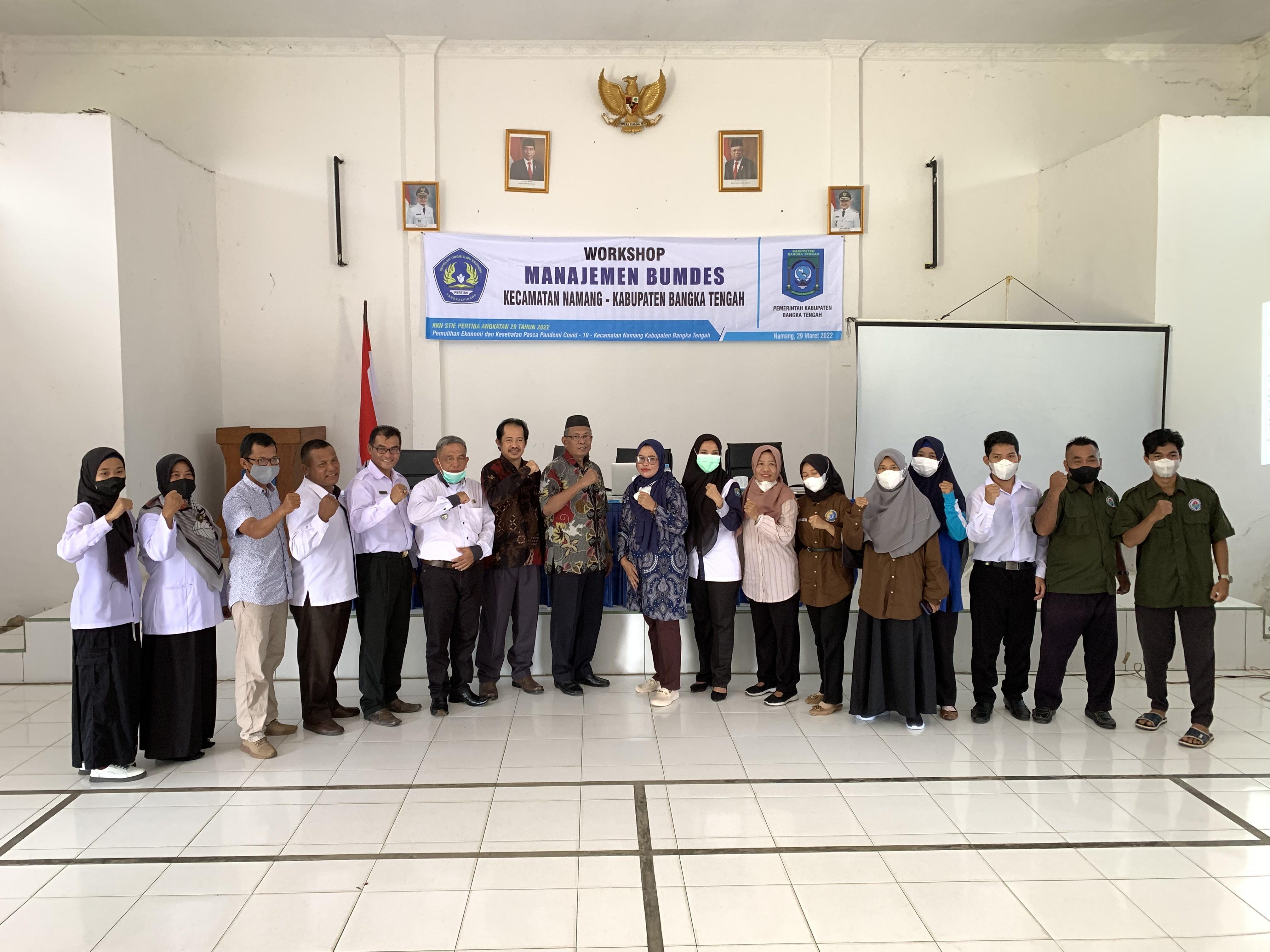 KKN STIE Pertiba Melaksanakan Workshop di Kecamatan Namang, Kabupaten Bangka Tengah