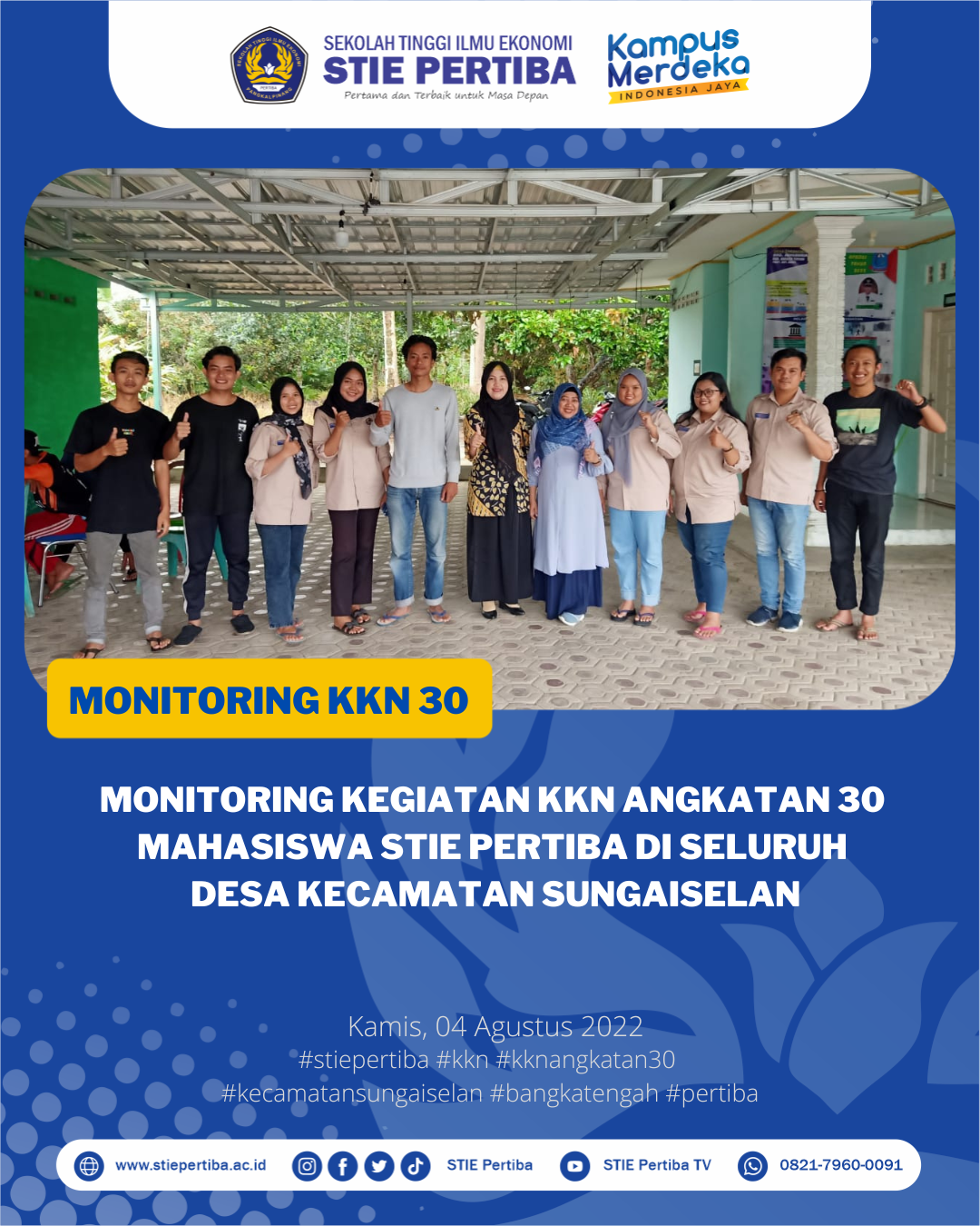 LPM Lakukan Monitoring Kegiatan KKN Angkatan 30