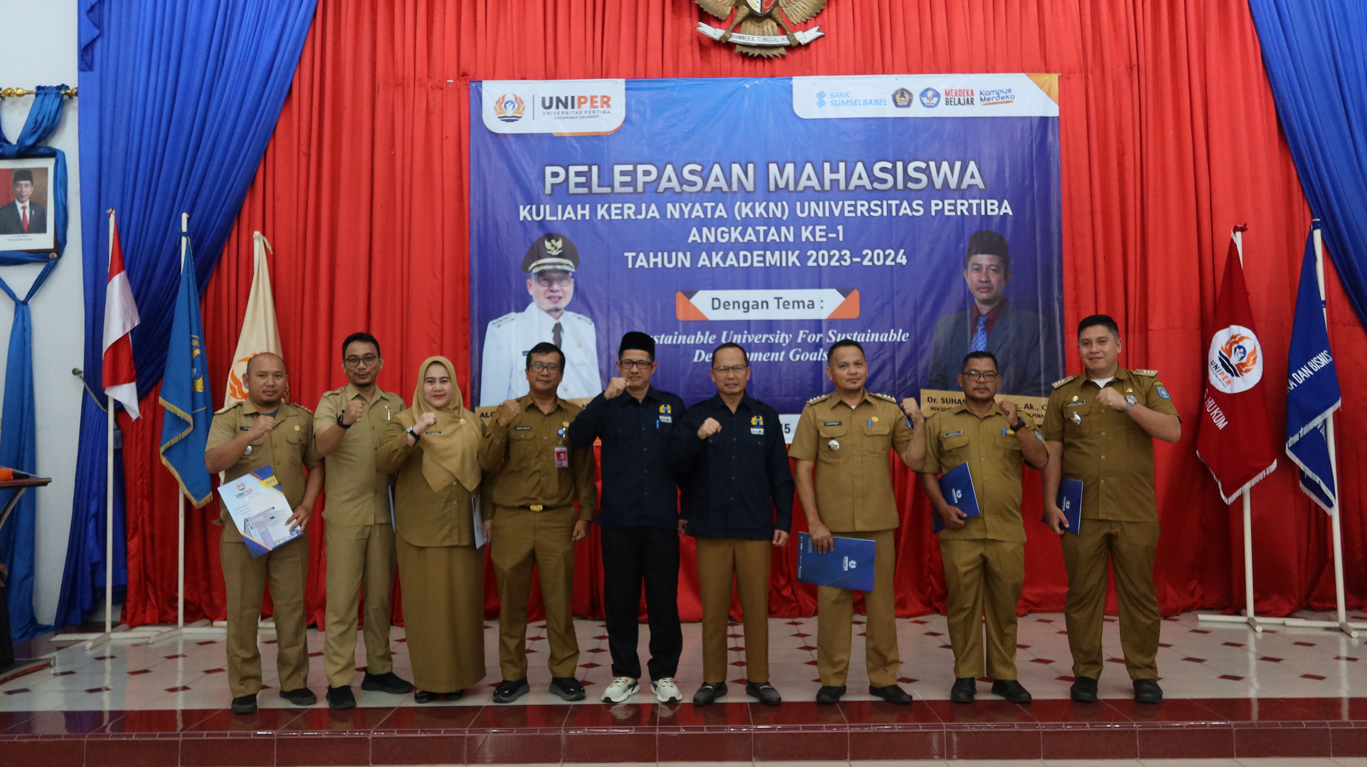 Pelepasan Mahasiswa Kuliah Kerja Nyata (KKN) Universitas Pertiba di Kabupaten Bangka Tengah