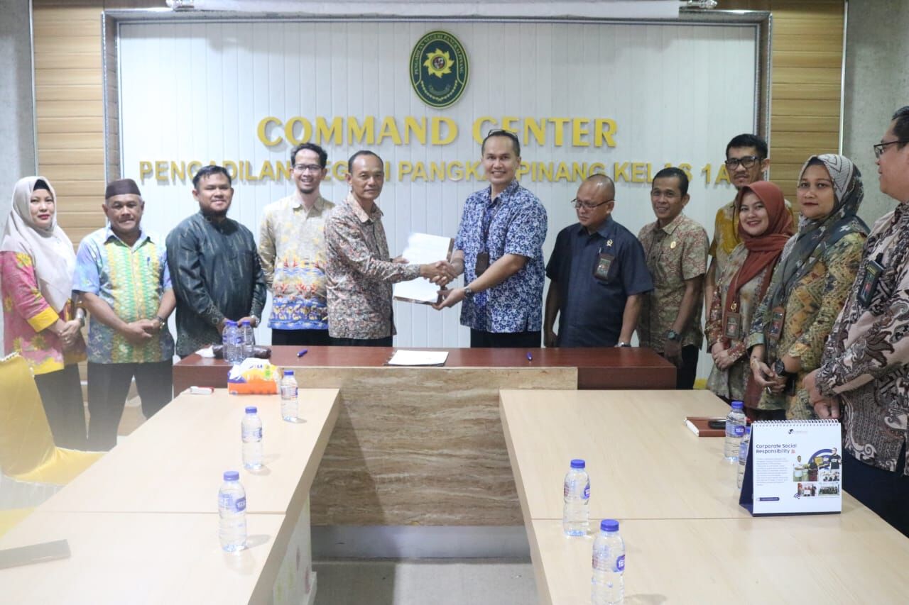 Penandatanganan MoU antara Universitas Pertiba dengan Pengadilan Negeri Kelas IA dan Perjanjian Kerja (PKS) serta Implementation Agreement (IA)  Sama Fakultas Hukum Universitas Pertiba