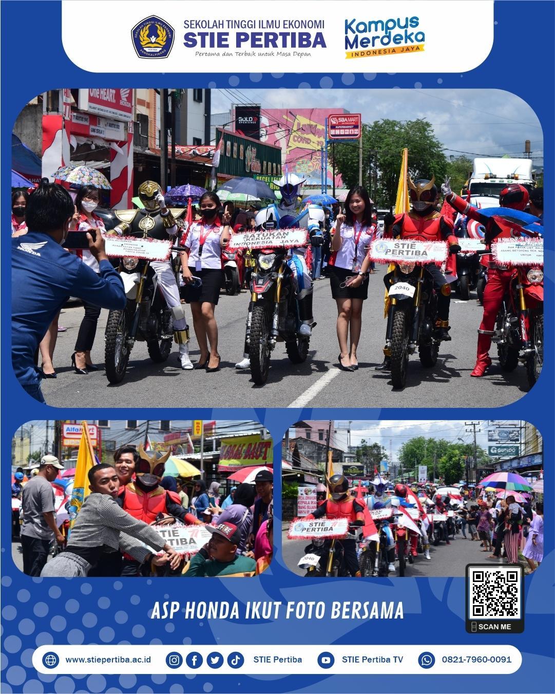 ASP Honda Jl. A. Yani dan Yuda Ikut Foto Bersama Superhero STIE Pertiba Pangkalpinang