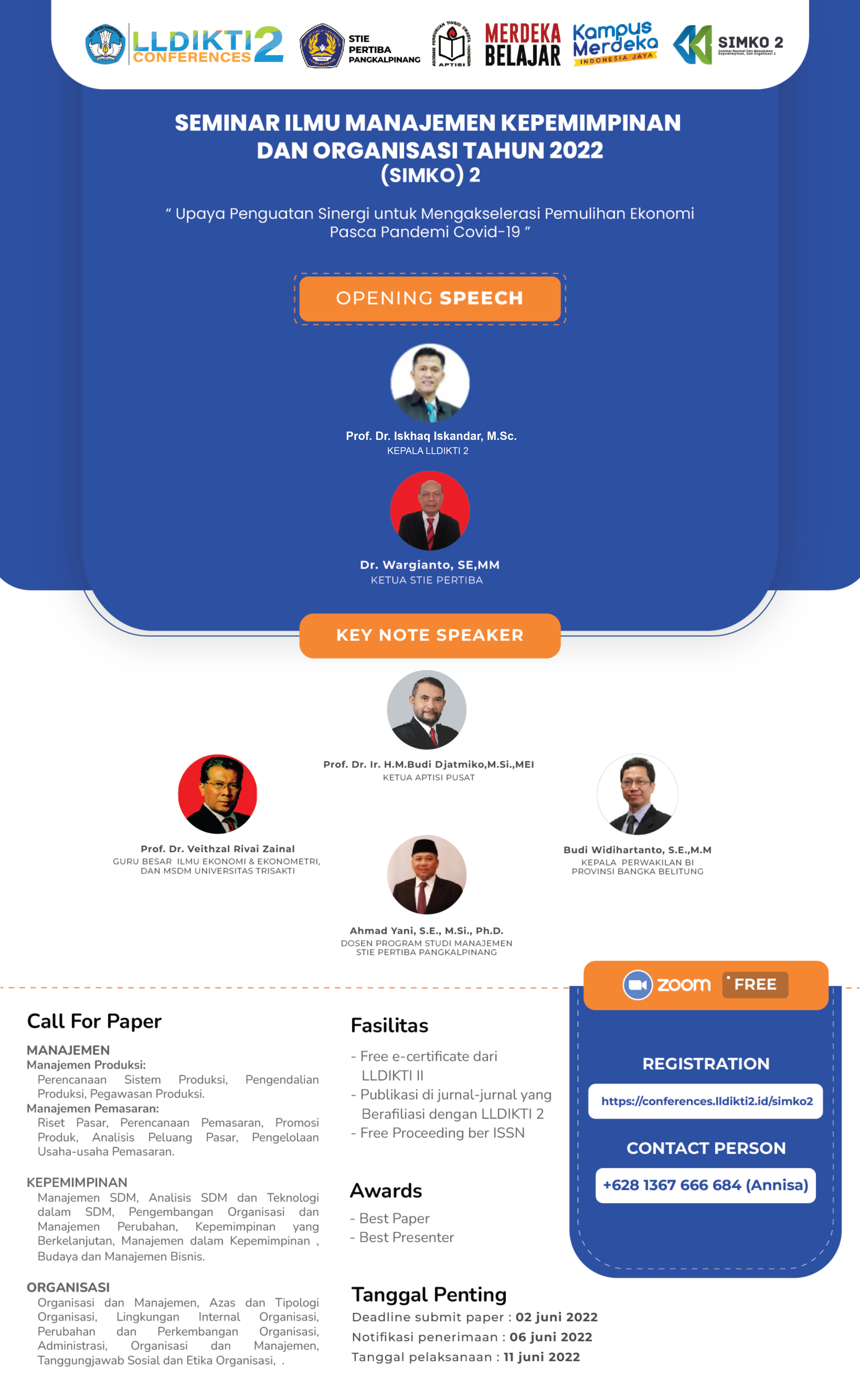 Seminar Ilmu Manajemen Kepemimpinan dan Organisasi 2 (SIMKO 2) 2022