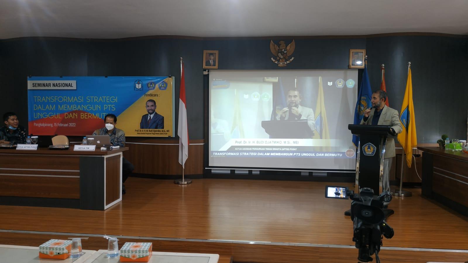 Seminar Nasional Transformasi Strategi Dalam Membangun PTS Unggul dan Bermutu