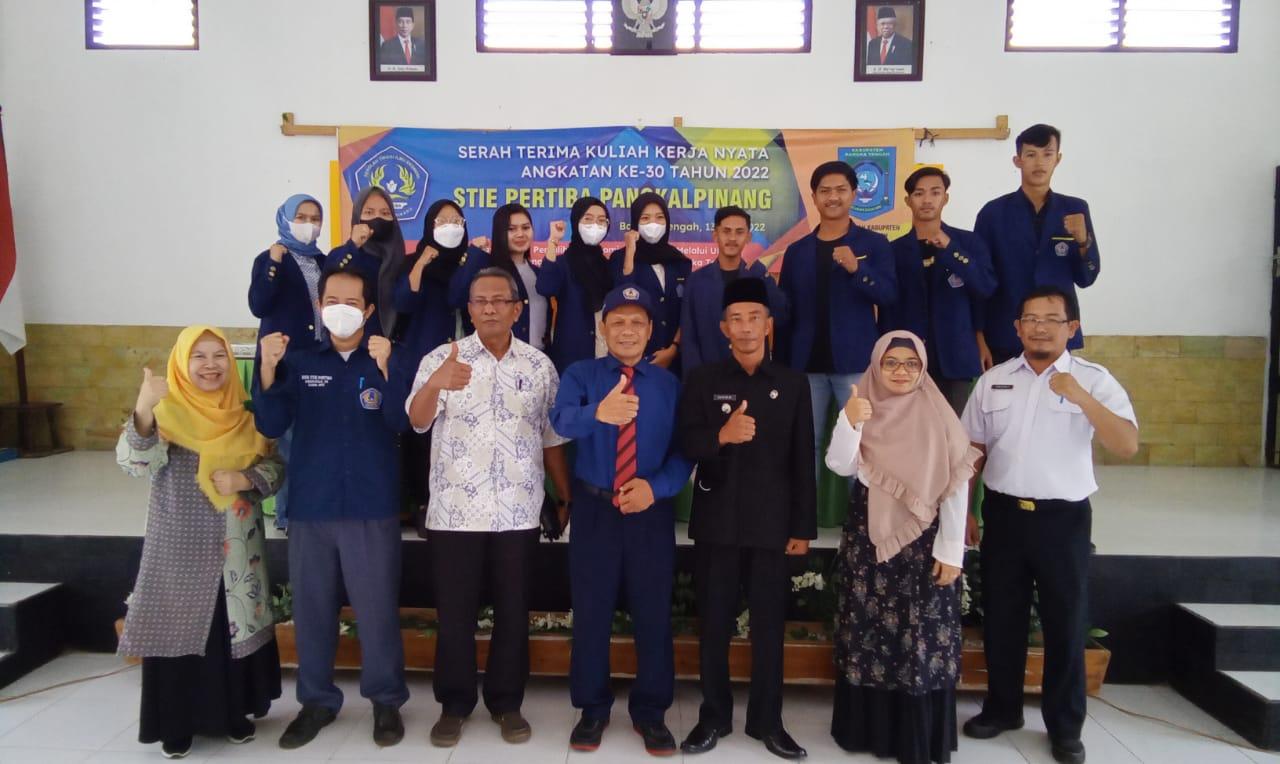 SERAH TERIMA MAHASISWA KKN STIE PERTIBA ANGKATAN KE-30