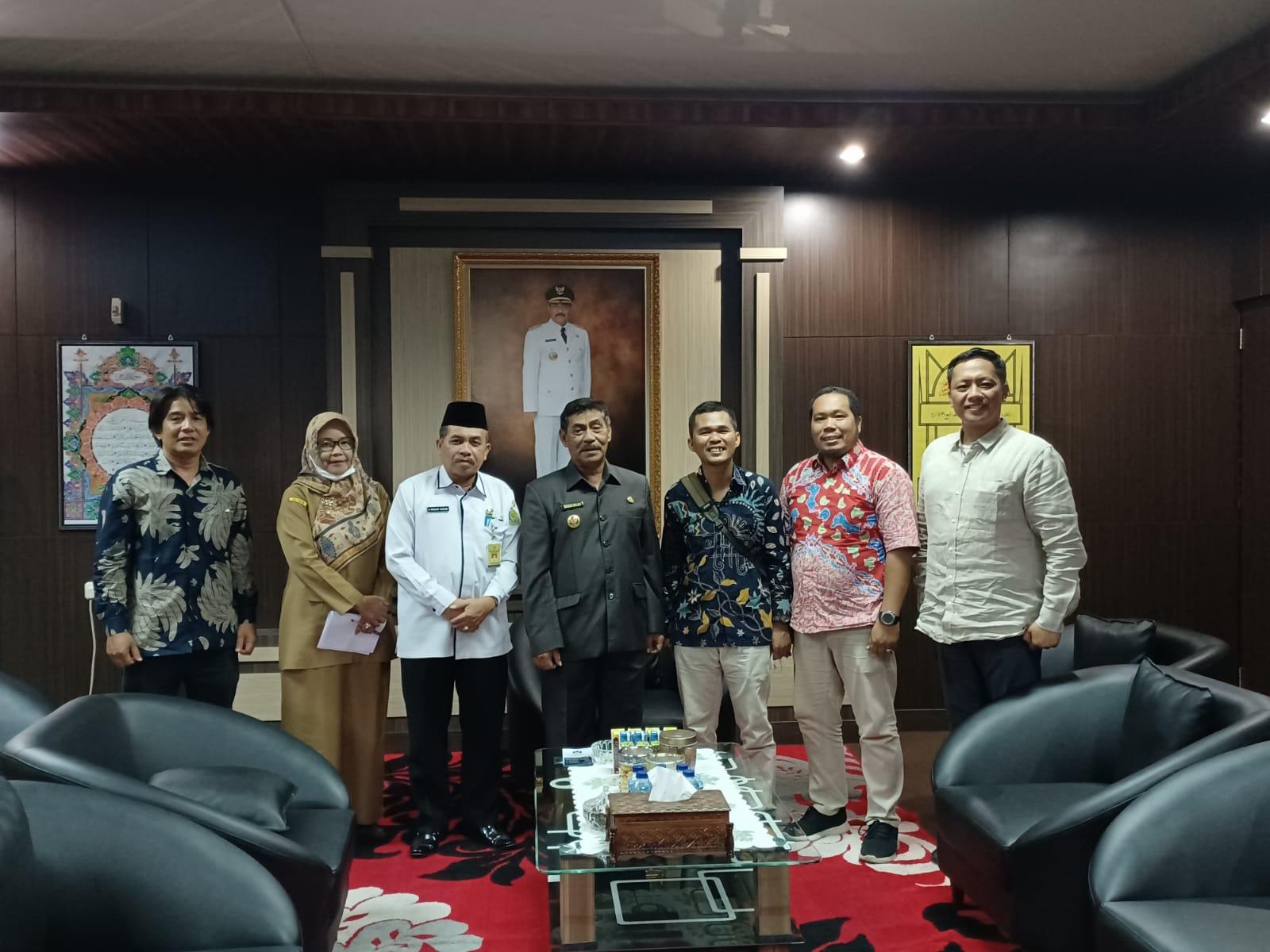 Silaturahim dan Audiensi dengan Bupati Belitung Bapak Sahani Saleh yang di dampingi pihak BKPSDM Belitung