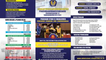 Brosur Penerimaan Mahasiswa Baru (PMB) S1 Manajemen 2021