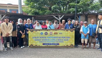 Universitas Pertiba Berbagi Melalui Bakti Sosial dengan Distribusi 100 Sak Beras