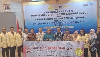 Universitas Pertiba Jalin Kerjasama dengan Universitas Persada Indonesia YAI Jakarta: MoU, MoA, dan Benchmarking SPMI