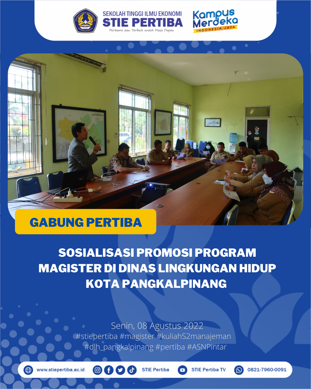Sosialisasi Program Magister di Dinas Lingkungan Hidup Kota Pangkalpinang