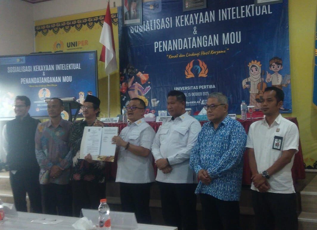 Universitas Pertiba Jalin Kerja Sama dengan Kementerian Hukum Republik Indonesia Kantor Wilayah Kepulauan Bangka Belitung dalam memperkuat Pemahaman dan Perlindungan Kekayaan Intelektual di Lingkungan Akademik